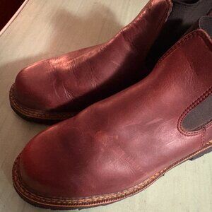 Mens Duluth Trading Co Brown Leather Chelsea Pull On Boots Size 10.5 D
